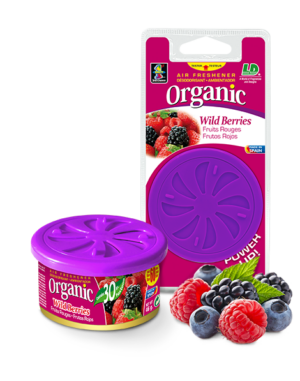Aromas de coche según el país organic wild berries